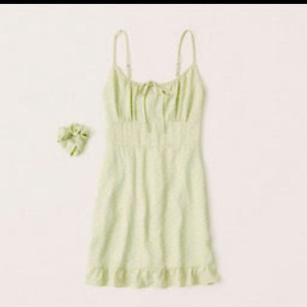 Tie front mini dress